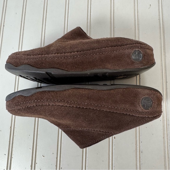 FitFlop Gogh Clog Women Shoes Size 9 Suede Chocolate Brown Casual Everyday Wear - Picture 6 of 9